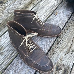 Cole Haan brown lace up boots